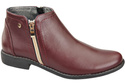 Damenschuhe Damenstiefel Warmes Naturleder Burgund 872 Von Elitabut
