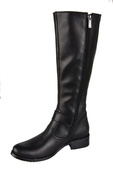 Damenstiefel, Stiefel, Naturleder, Schwarz 747 ElitaBut