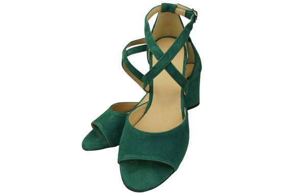 Damenschuhe Malachit-Sandalen, Naturleder, Wildleder 111 ElitaBut