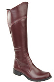 Schuhe Damenstiefel Stiefel, Naturleder 597 Bordo ElitaBut