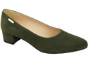 Bequeme Damen-Schuhe Khaki aus echtem Veloursleder 220 Z ElitaBut