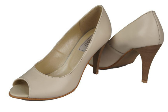 Damenschuhe Pumps, Naturleder, Beige 774 ElitaBut