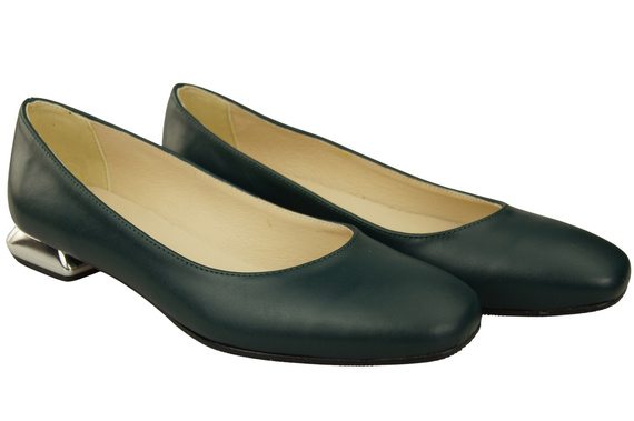 Flache Frauen Schuhe Malachit Dekorative Ferse Naturleder 209 ElitaBut