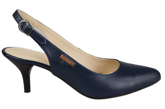 Damenschuhe Sandalen, Naturleder, Marineblau 910 ElitaBut