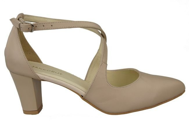 Damenschuhe Sandalen Niedriger Absatz Cappuccino Grain, Naturleder102 ElitaBut