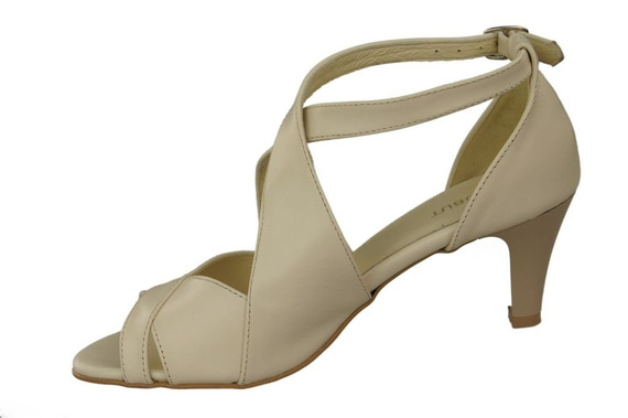 Damenschuhe Beige Sandalen Naturleder 130 ElitaBut