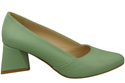 Damen Pumps Minze Echtleder Spitz Zehen Absatz ElitaBut 221