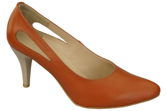 Damenschuhe Rote Pumps, Naturleder 166 ElitaBut