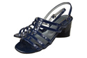 Damenschuhe Sandalen mit flachem Absatz Marineblau 622 ElitaBut