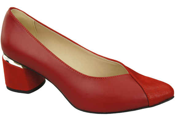 Einzigartige Damenschuhe aus Naturleder Fühlen Sie Luxus an Ihren Füßen Rot 191 ElitaBut