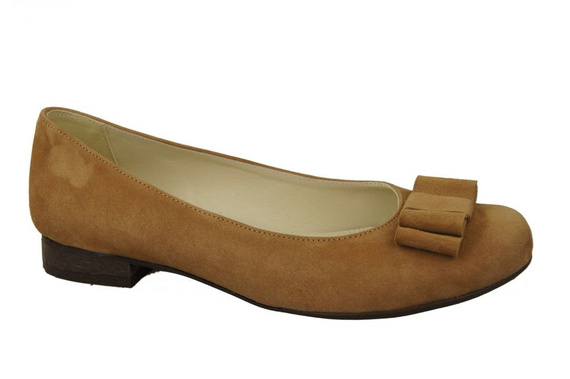 Damenschuhe Ballerinas Rot, Naturleder, Wildleder 126 ElitaBut