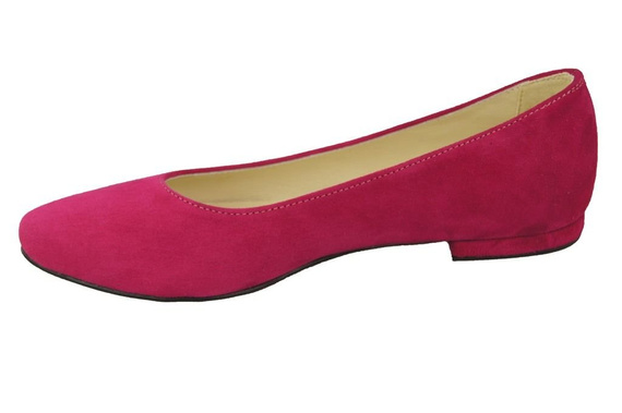 Damenschuhe Ballerinas Lila, Naturleder, Wildleder 131 ElitaBut