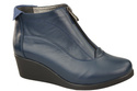 Damen-Winterstiefel, Naturleder, Marineblau 133 von ElitaBut