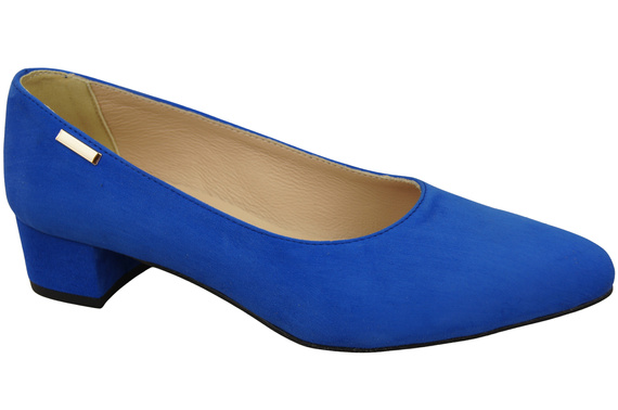 Bequeme Damen-Schuhe Azurblau aus echtem Veloursleder 220 Z ElitaBut