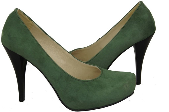 Damenschuhe Pumps Flasche Naturleder Wildleder 644 ElitaBut