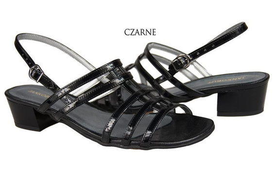 Damenschuhe Sandalen mit flachem Absatz Schwarz 622 ElitaBut