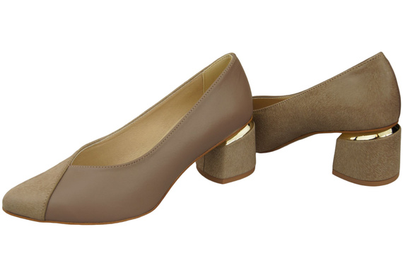 Einzigartige Damenschuhe aus Naturleder Spüren Sie den Luxus an Ihren Füßen Cappuccino Dark 191 ElitaBut