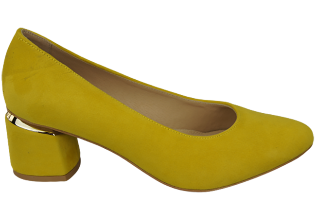 Damenschuhe Zitronenpumps Natürliches Wildleder 143 Von ElitaBut