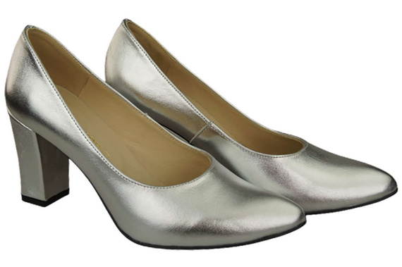Damenschuhe Silber Pumps Naturleder 170 ElitaBut