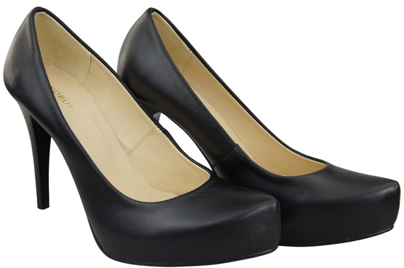 Damen Footwear Schwarz Stiletto Pumps Naturleder 205 ElitaBut