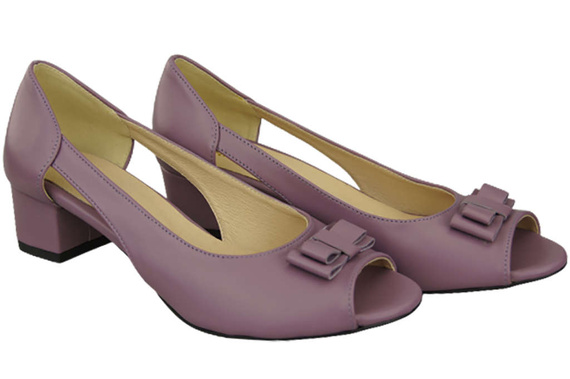 Damenschuhe Sandalen Lila Naturleder 145 ElitaBut