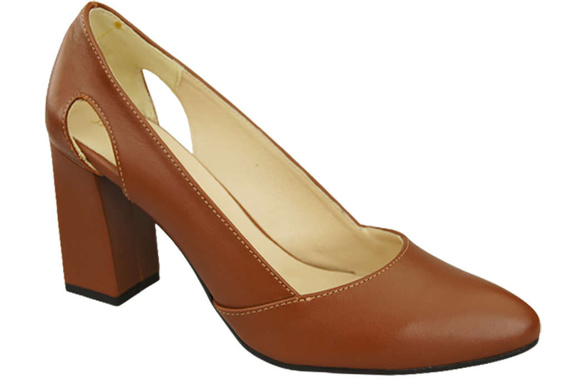Damenschuhe Pumps Braun Naturleder 184 ElitaBut