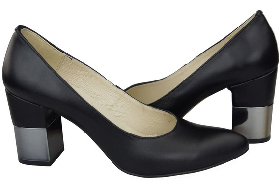 Damenschuhe Pumps Schwarz Naturleder 144 ElitaBut