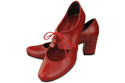 Schuhe Damenschuhe, Naturleder, Rot 161 ElitaBut