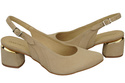 Damensandalen aus natürlichem Wildleder Beige Eleganz und Komfort 196 von ElitaBut