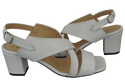 Damenschuhe Sandalen Weiß Naturleder 149 ElitaBut