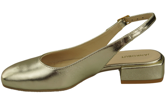 Damen Schuhe Sandalen Gold Flacher Absatz Naturleder 206 ElitaBut