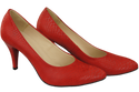 Damenschuhe Pumps Rot Schlangenmotiv Naturleder 150 ElitaBut