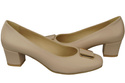 Damenschuhe Pumps Naturleder 187 Cappuccino Bright ElitaBut