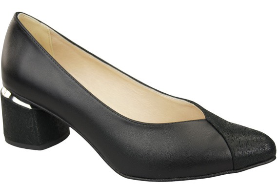 Einzigartige Damenschuhe aus Naturleder Fühlen Sie Luxus an Ihren Füßen Schwarz 191 ElitaBut