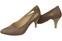 Damenschuhe Cappuccino-Pumps Naturleder 166 ElitaBut