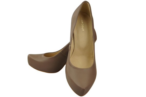 Damen Footwear Cappuccino Dunkel Stiletto Pumps Naturleder 205 ElitaBut