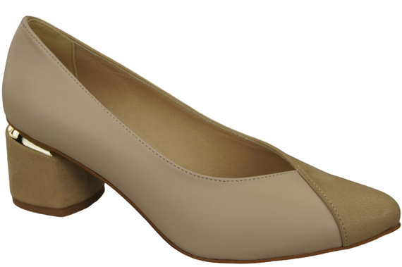 Einzigartige Damenschuhe aus Naturleder Spüren Sie den Luxus an Ihren Füßen Cappuccino Bright 191 ElitaBut
