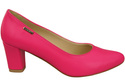 Klassische Glatt Damen Neon Rosa Naturleder Schuhe 213 ElitaBut