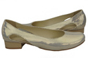 Damen Ballerinas Gold, Naturleder 103 ElitaBut