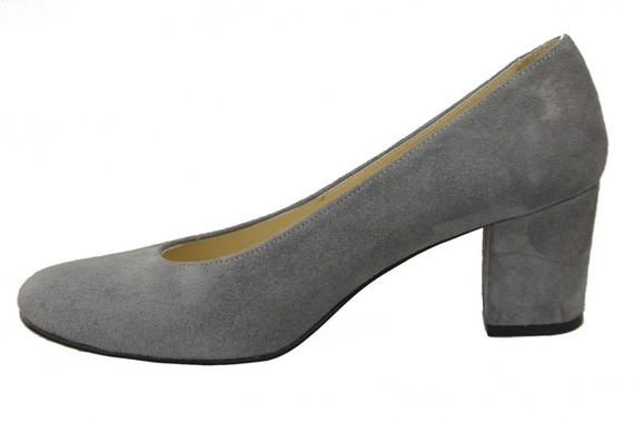 Damenschuhe Pumps Grau Naturleder Wildleder 125 ElitaBut