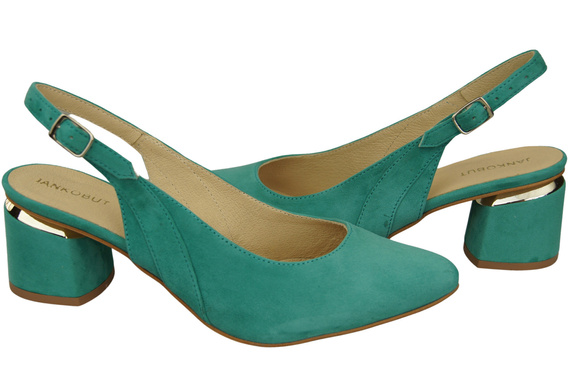 Damensandalen aus natürlichem Wildleder Türkis Eleganz und Komfort 196 von ElitaBut