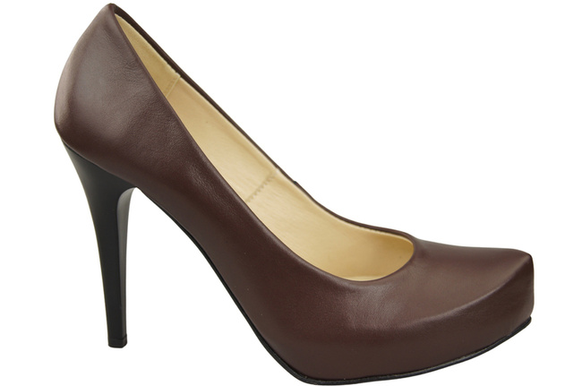Damen Footwear Schokolade Stiletto Pumps Naturleder 205 ElitaBut