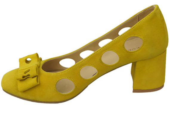 Damenschuhe Zitronenpumps Natürliches Wildleder 182 ElitaBut