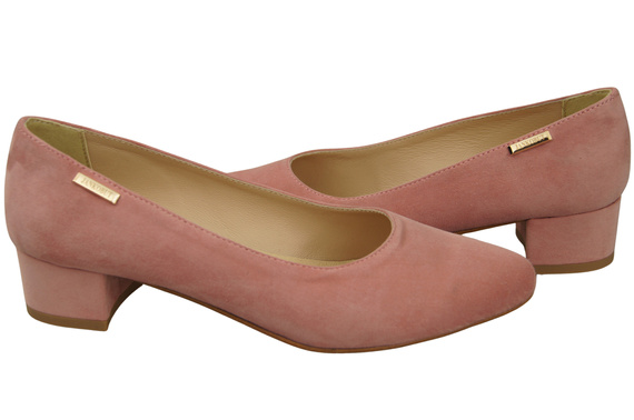 Bequeme Damen-Schuhe Bonbonrosa aus echtem Veloursleder 220 Z ElitaBut