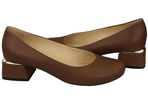 Damenschuhe Pumps Naturleder 159 Braun ElitaBut