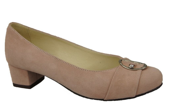 Damenschuhe Puderrosa Naturleder Wildleder 135 ElitaBut