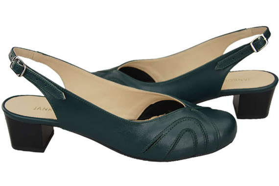 Damenschuhe Sandalen, Naturleder, Malachit 842 ElitaBut