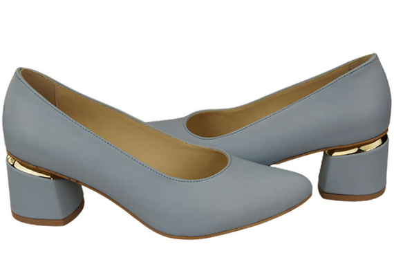 Damenschuhe Pumps Hellblau Naturleder 143 ElitaBut