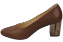 Damenschuhe Pumps Braun Naturleder mit Zierabsatz 157 ElitaBut