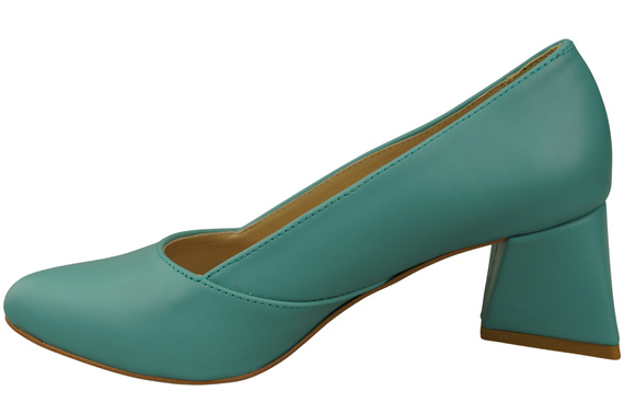 Damen Pumps Türkis Echtleder Spitz Zehen Absatz ElitaBut 221